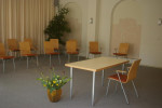 De vroegere bibliotheek werd Patiozaal.